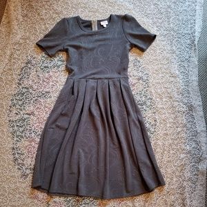 Lularoe Grey Jacquard Amelia